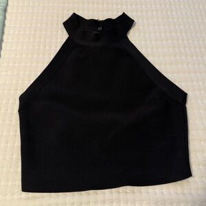 NWT bcbg black crop top